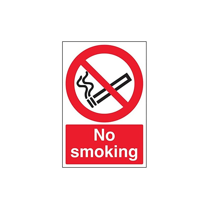 Prohibition No Smoking - No Smoking - 100 X 150mm