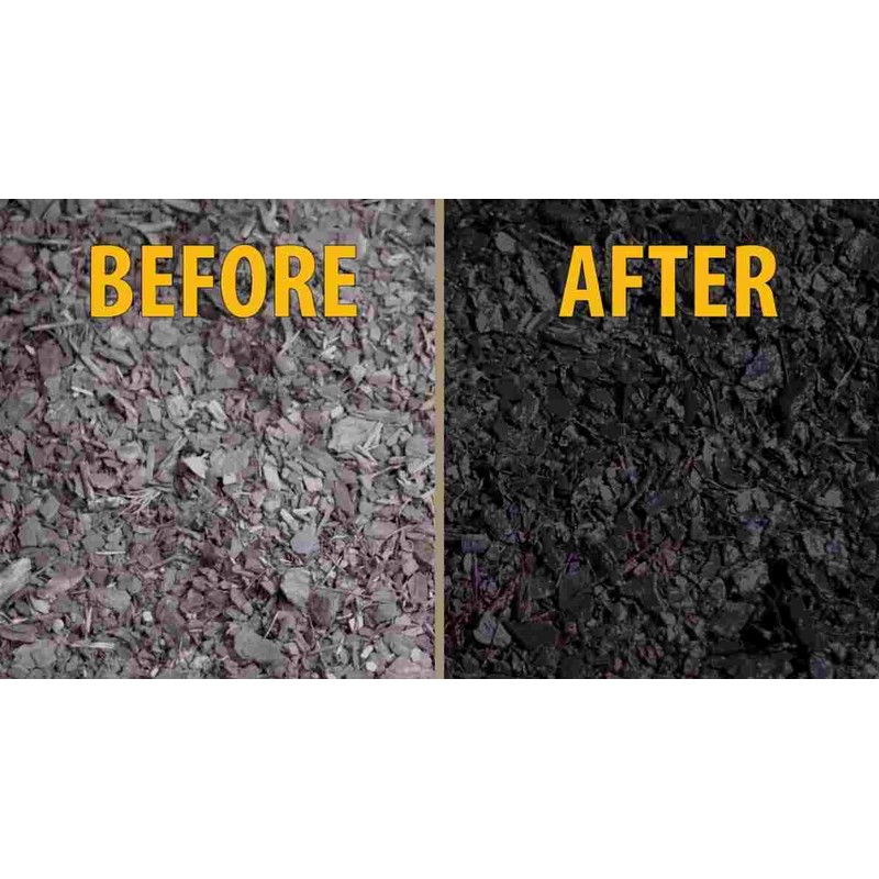 Black Mulch Dye, 6,400 Square Feet Coverage – Mulch Colorant