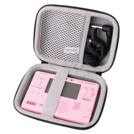 waiyu JP Storage Case Compatible for Yamaha TDM-700DAL2/TDM-700G/KORG TM-60/TM-50 Tuner/Metronome Protective Carrying Case Storage Case (Pink)