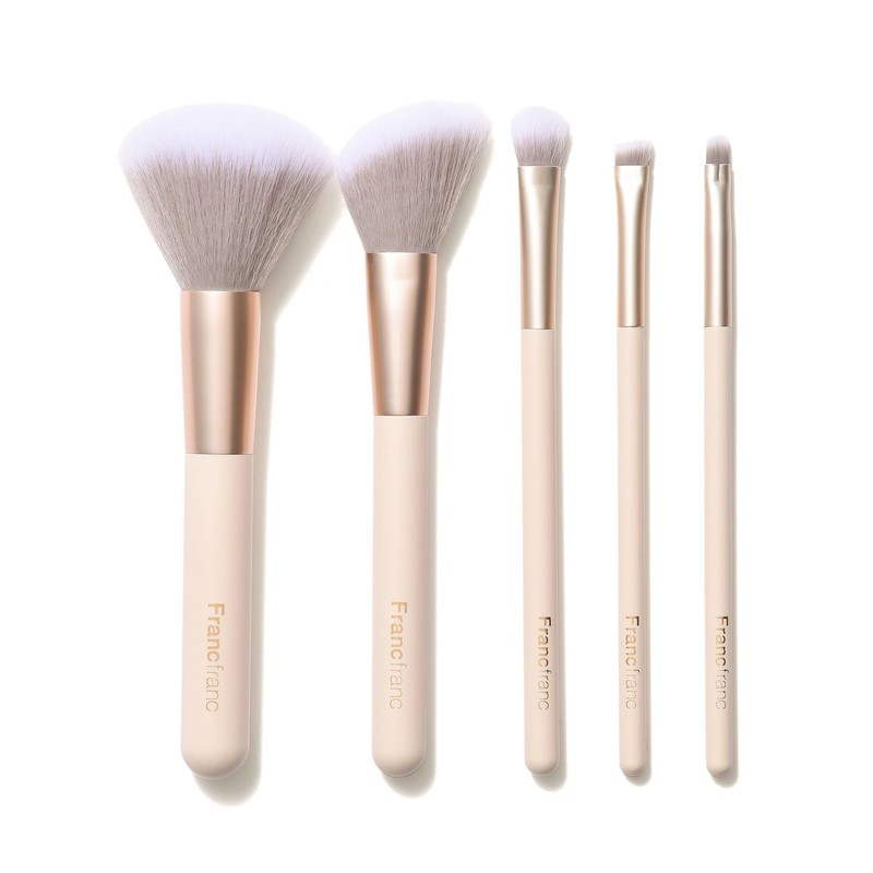 Francfranc Franc Tweed Makeup Brush Set Pink