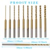 WANGR 2.35 Shank Mini Micro Drill Bit Set 10pcs 0.6-2.2mmTwist
