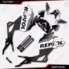 Factory EFX Gray Repsol Graphic Sticker kit fits Honda Grom