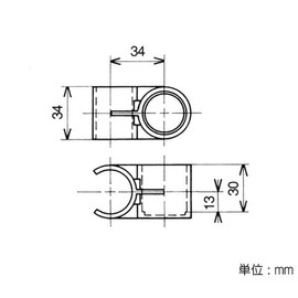 Yazaki Chemical J-71 S BL Elector Plastic Joint Φ28 Black