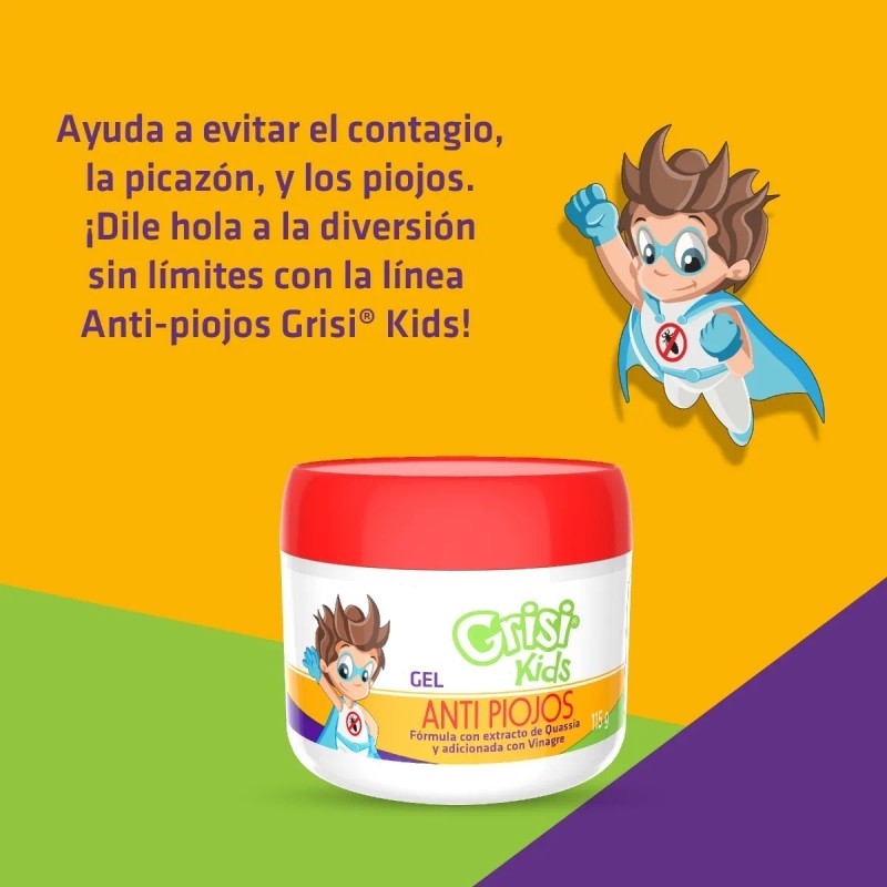 Grisi Kids Gel Antipiojos 115 G