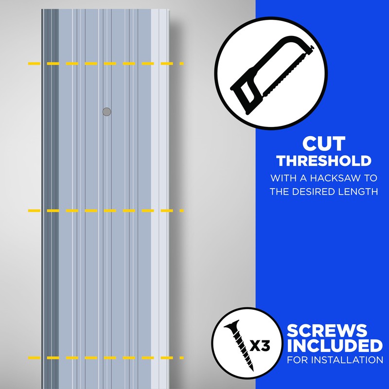 M-D Building Products 08763 Aluminum Commercial Flat-Profile Threshold: Durable and