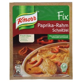Knorr Fix Paprika-Rahm Schnitzel