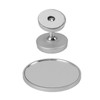 Coffee Maker Magnetic Mirror with 360° Rotating Base Aluminum Alloy