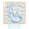 Large Number Stickers Waterproof Number Stickers Large (White, 1 Inch,