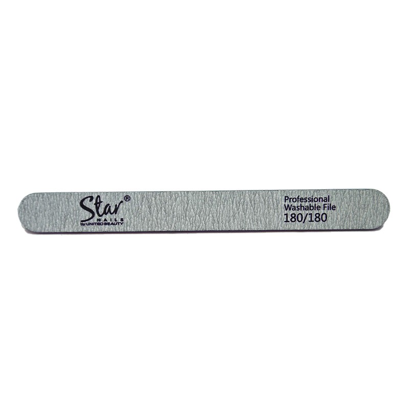 Star Nails Zebra Foam Straight Board File (180 grit) -
