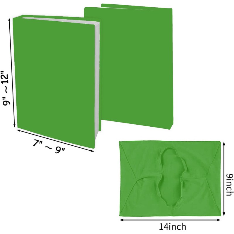 2 Pack Stretchable Book Sleeve Covers, for Paperbacks Hardcover Textbooks