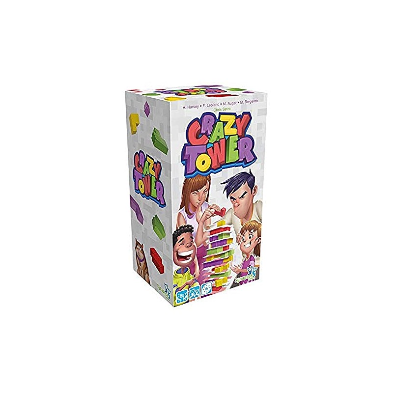 Asmodee Crazy Tower, Family Game, Skill Game, German
