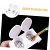 WOONEKY Elegant Nail Cup with Lid 2 Hole Soaking Dish