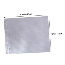 CHILDWEET 10Pcs Heat Insulation Pads Aluminum Foil Sound Deadening Mats for Automotive Use High Efficiency Heat Reflection and Noise Reduction for Roofs and Campers