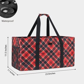 NPBAG Extra Large Utility Tote Bag with Wireframe, Oversized Collapsible Reusable Grocery Shopping Bag, Standable Waterproof Pool Beach Bag, Basket for Storage