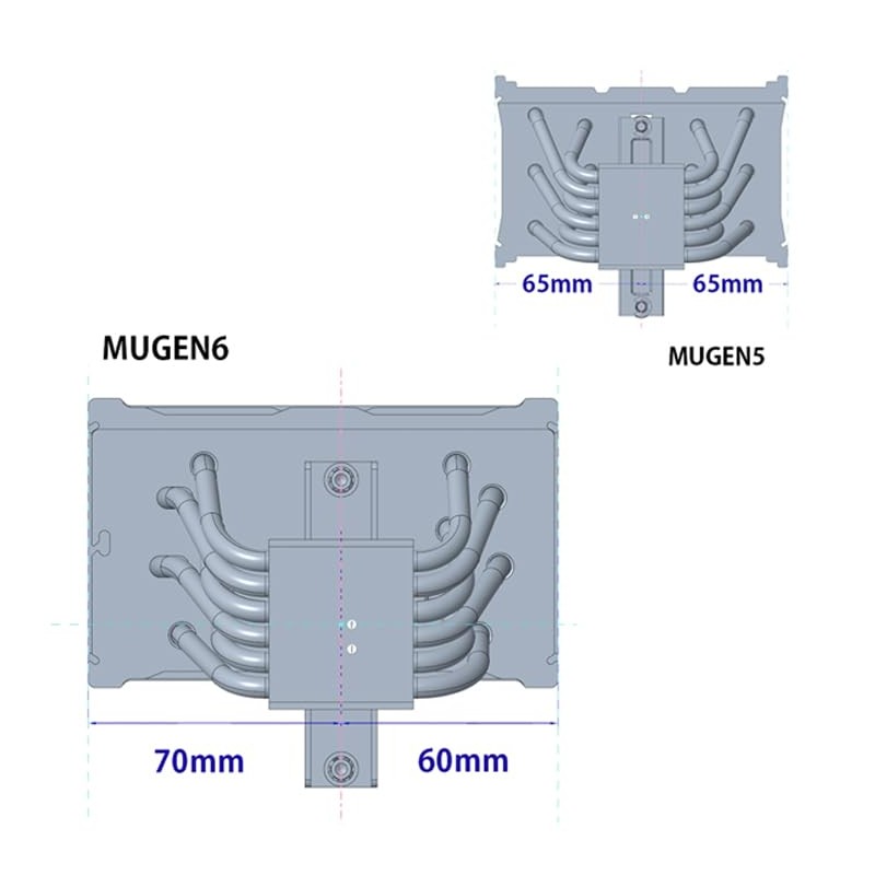 Scythe SCMG-6000 Side Flow CPU Cooler MUGEN6 Single Fan 6