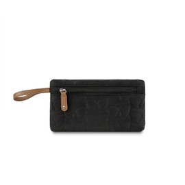 MOMIGO Teething toys Bag - Baby Pacifier Bibs Organize storage Pouch Cover bags for Travel Outdoor (Black)