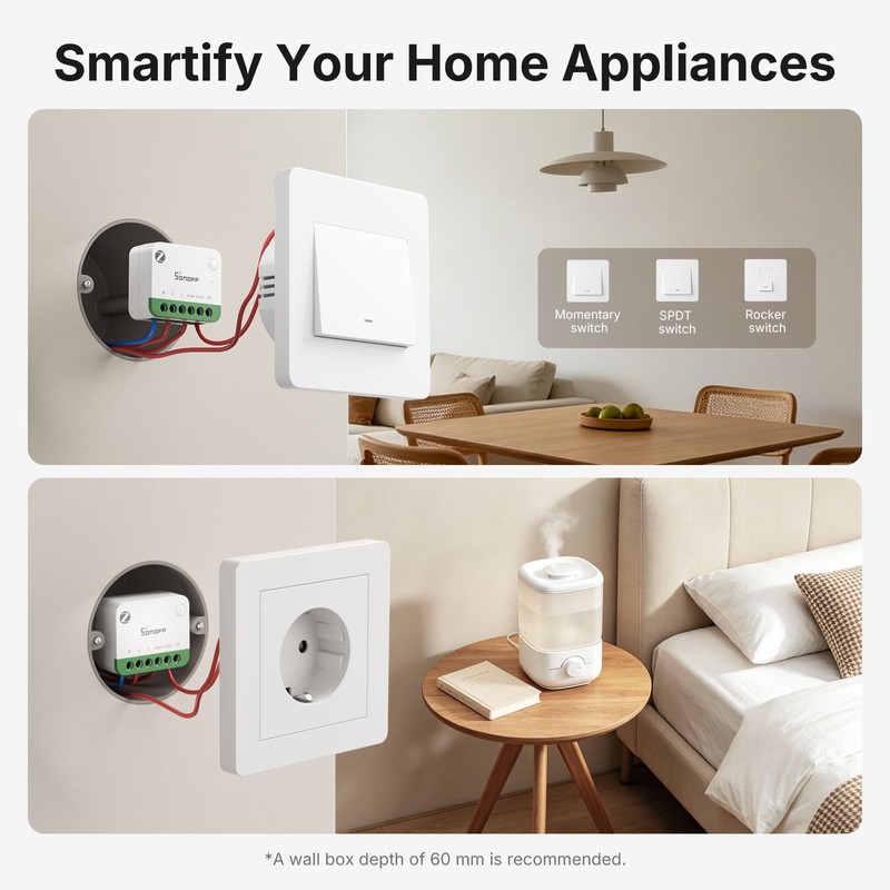 SONOFF MINI-ZB1GSP, Zigbee 3.0, Zigbee One PM, Smart Light Switch,