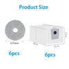 6 Mop Pads + 6 Dust Bags Compatible with ECOVACS