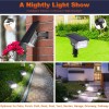 LEREKAM 2 Pack Solar Spotlights Outdoor LED Cool White Waterproof