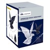 United Pacific 72007 Matte Black American Eagle Hood Ornament, Metal