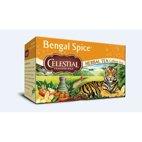 3 x 20 tea bags CELESTIAL HERBAL TEA Bengal Spice