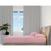 Hometex Microfibre Fitted Sheet - 4ft Double, Pink