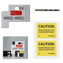 Generator Interlock Kit Compatible with Square D QO or Homeline Single Throe Main 100 or 125 Amp Panels,3/4 Inch Spacing Between Main and Branch Breaker,Professional and Interlock Kit