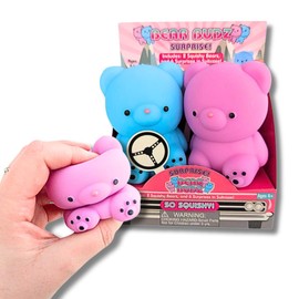 Squishy Bear Budz Surprise Fidget Toys Collection - Premium Squishy Toys for Squishing & Stretching - Collect Them All with Various Themes - Ideal Fidget Toy for Stress Relief & Focus