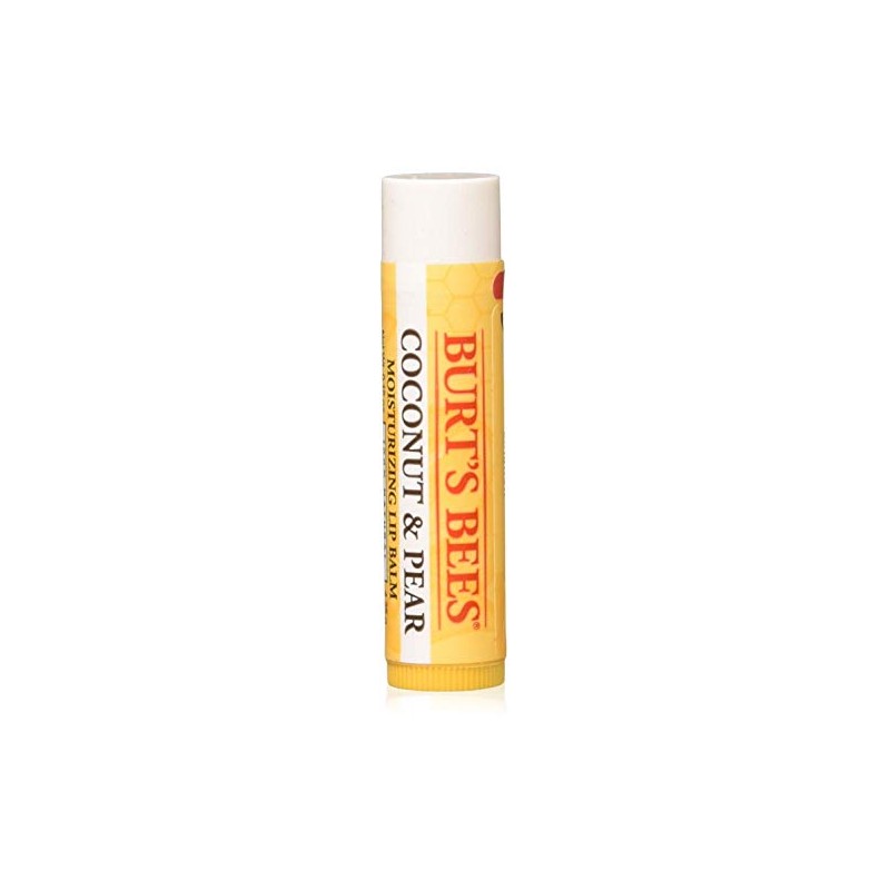 Burts Bees Bálsamo labial de coco y pera, 0.15 onzas