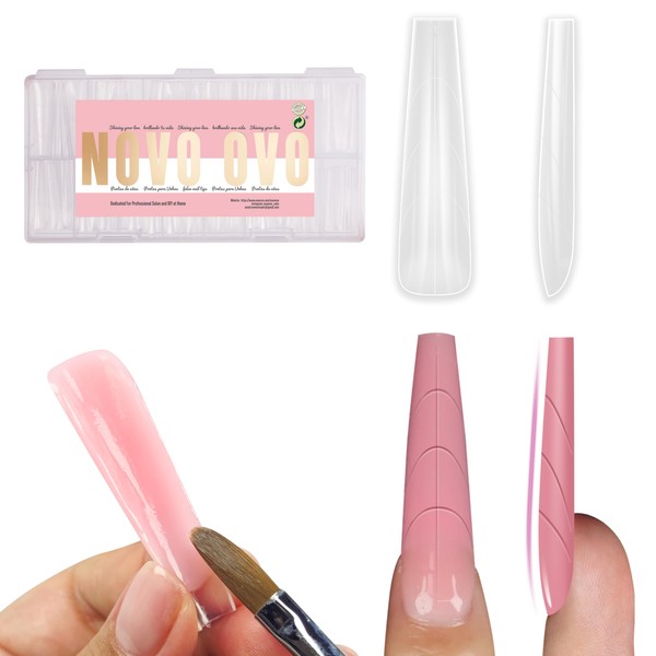 NOVO OVO Nail Dual Form XXL Tapered Square Natural Tapered