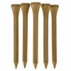 TH Golf Bamboo Golf Tees 70mm | Pack of 50 & 100 | Multiple Colour Options | Premium Eco Friendly Sustainable Durable Bamboo Golf Tees (Pack of 100, Gold)