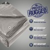 Rugged Rhino All Weather 100% Waterproof Heavy Duty Tarp, 2