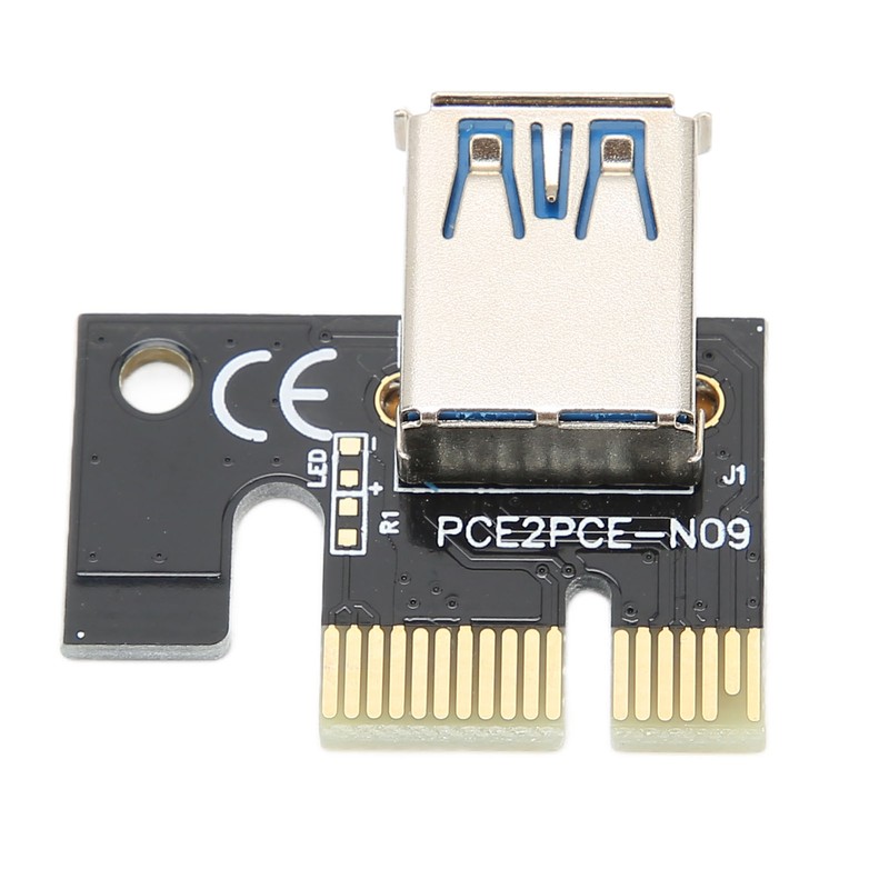 PCIE Riser Stable 8 FP Capacitors Gold Plated USB3.0 Interface