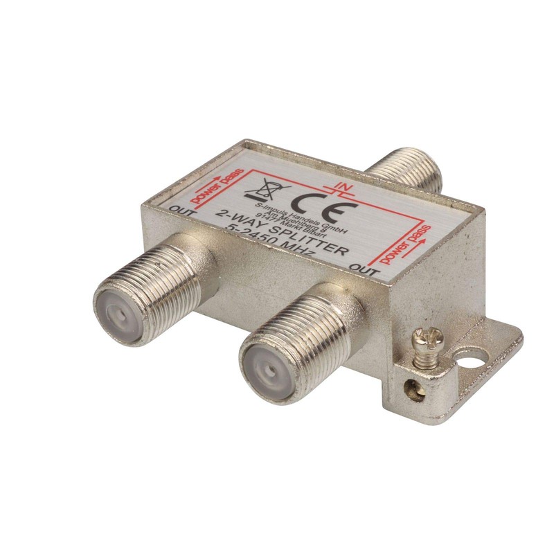 2-Way SAT & BK Splitter F Series - 5-2400 MHz