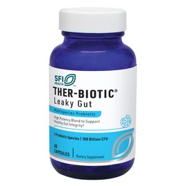 Klaire Labs SFI Health Ther-Biotic Factor 6 Probiotic - Ultra-Strength 100 Billion CFU Probiotics for Men & Women - Supports Immune, Digestive & Colon Health - Hypoallergenic, Dairy Free (60 Capsules)