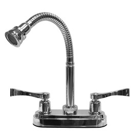 Fleximatic 4519 Mezcladora duomando para lavabo, cuello flexible, maneral deluxe