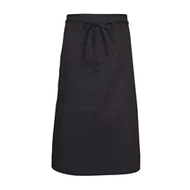 FAME F24 Full Length Bistro Apron - Black (WFA18321BK)