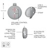 ULTIMATE EARS MINIROLL Ultra-Portable Waterproof Bluetooth Speaker, Big Bass, IP67