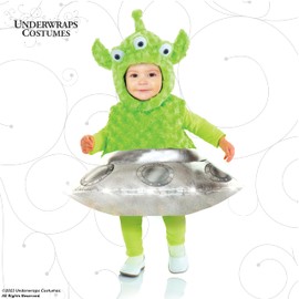 Toddler's Cute Light Up Alien UFO Costume - Out of this World Belly Babies