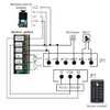 Door Access Control System Kit RFID Keypad 280KG/600lbs Electric Magnetic