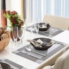 ISIYINER Place Mats, Set of 6, Non-Slip, Washable, PVC, Tear-Resistant,