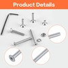 M4 Screws Set, 800 Pieces Countersunk Screws and Nuts Set,