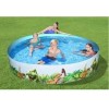 Alberca Circular Infantil De Dinosaurios Grande De 244 Cm