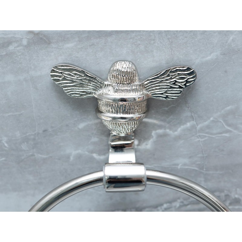 Brass bee Towel Ring - Solid brass bathroom towel rail