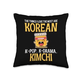 Korean K-Pop K-Drama Kimchi Cuisine Kimchi Throw Pillow