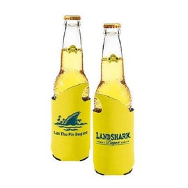 Landshark Beer Bottle Suit Holder Cooler Kaddy Huggie Coolie Set of 2