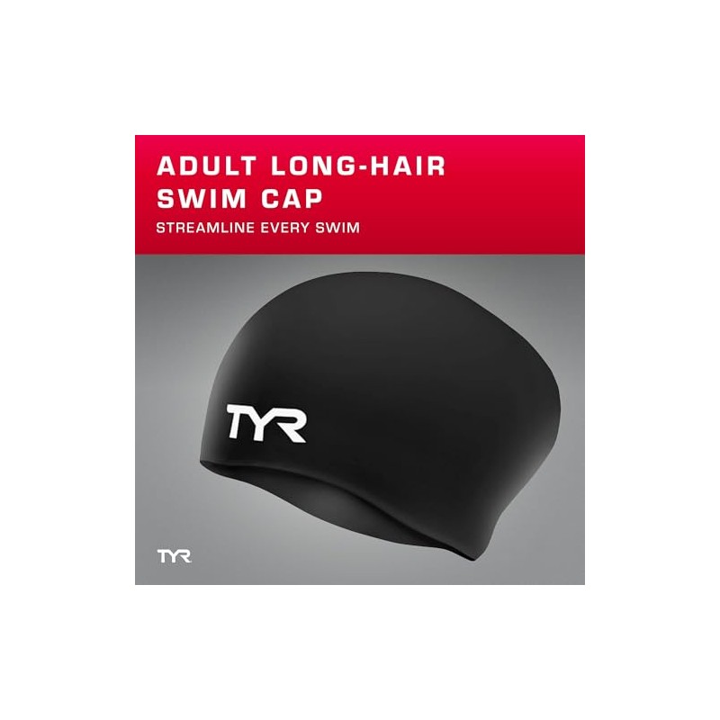 TYR Gorro de natación de Silicona sin Arrugas para Adultos