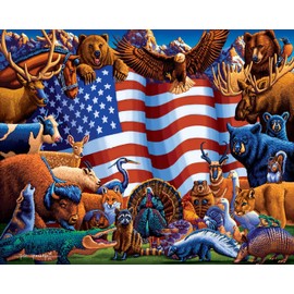 Dowdle Jigsaw Puzzle - Animals of America - 500 Piece
