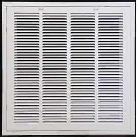 HVAC Premium 24" x 24" Return Filter Grille for Drop Ceiling - Uses 20" x 20" Filter - Easy Access Door & Latch to Filter