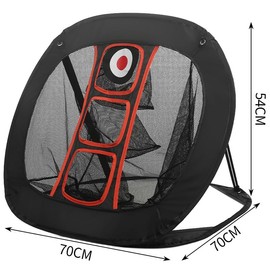 Golf Chipping Practice Net - Men Women Gift- Backyard Driving Practice Artifact- Golf Swing Training Aid (BLACK)